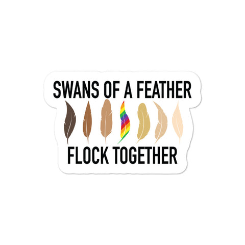 Black Lives Matter - Swans of a Feather Sticker