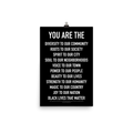 YOU ARE THE Poster - Black Lives Matter