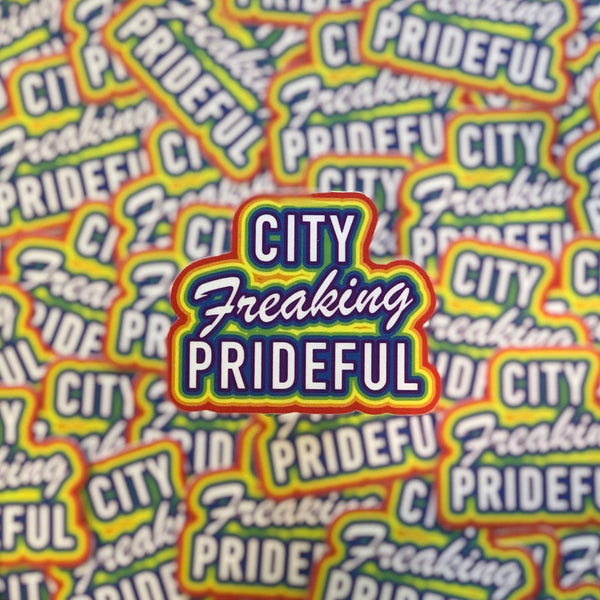 City Freaking Prideful Sticker