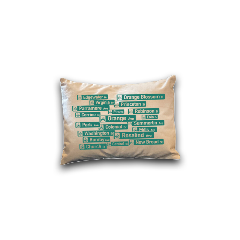 Orlando Street Signs 12x16 Lumbar Pillow