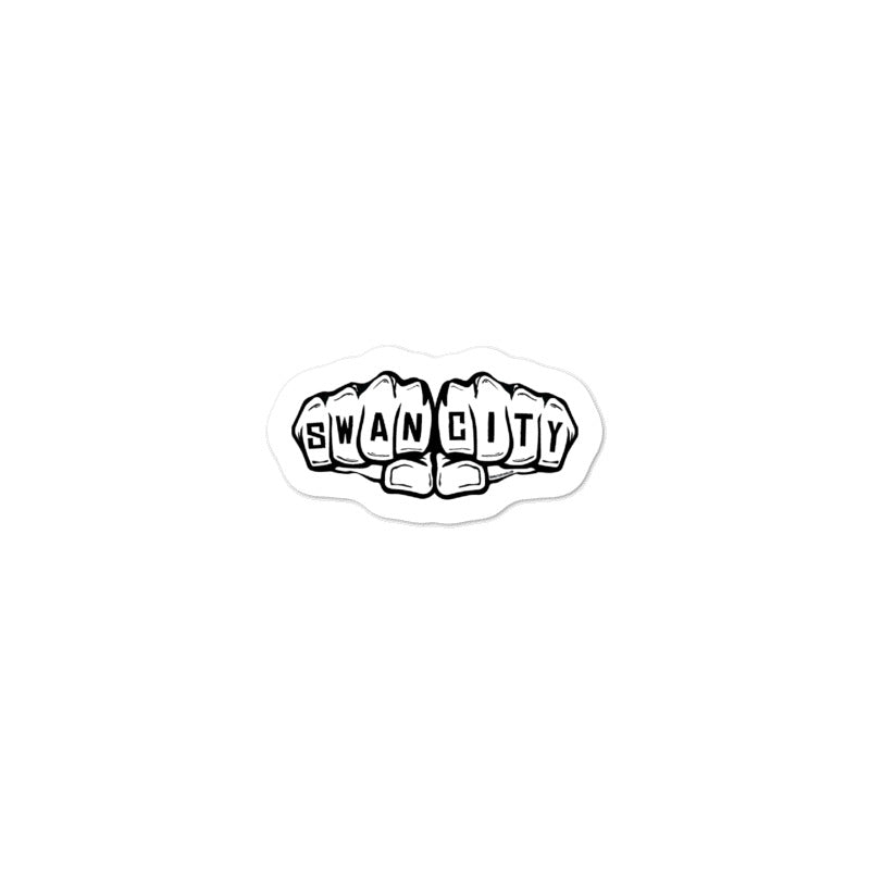 Swan City Knuckles Sticker